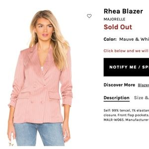 Revolve | NWT Majorelle Rhea Blazer